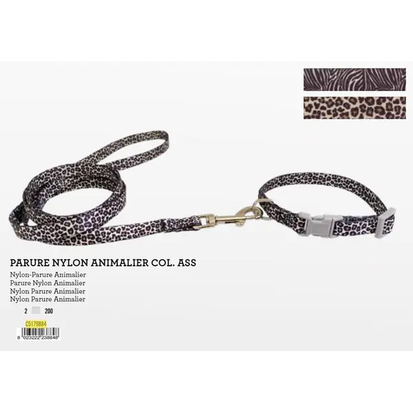 C5179884 Ogrlica + Vodilica Animalier mix
