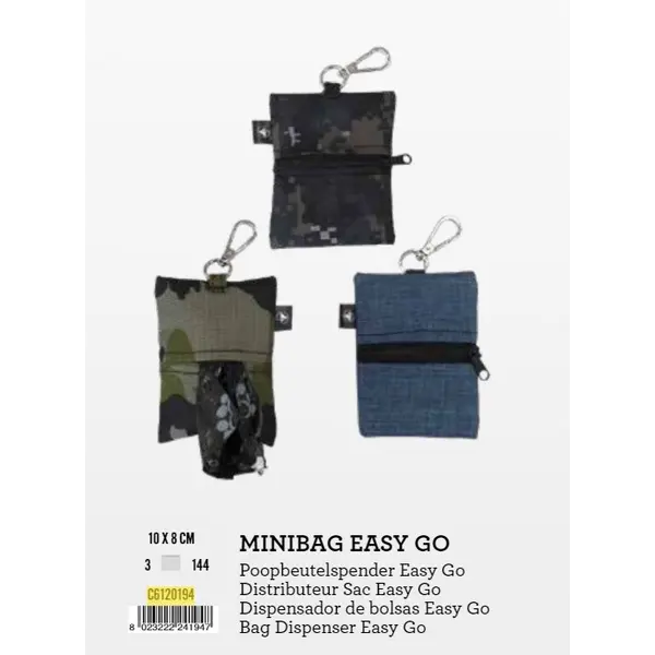 C6120194 Torbica za vrećice Easy go 10x8cm mix