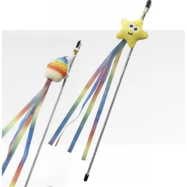 C6298742 Igračka za mace štapić Rainbow mix 40cm