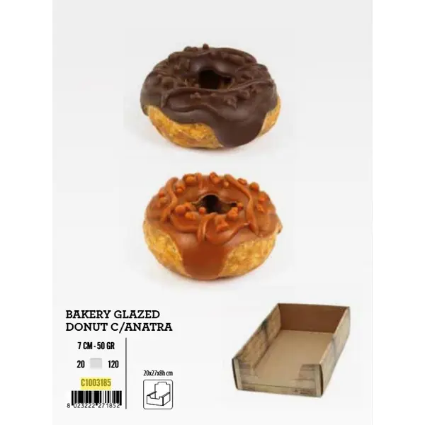 C1003185 KB Bakery Glased donut 7cm s patkom