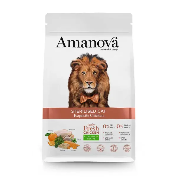 AMA30ST3A Amanova cat adult Sterilised Exquisite pile 300g