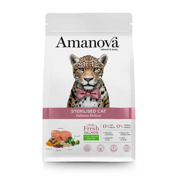 AMA31SS3A Amanova cat adult Sterilised Deluxe losos 300g