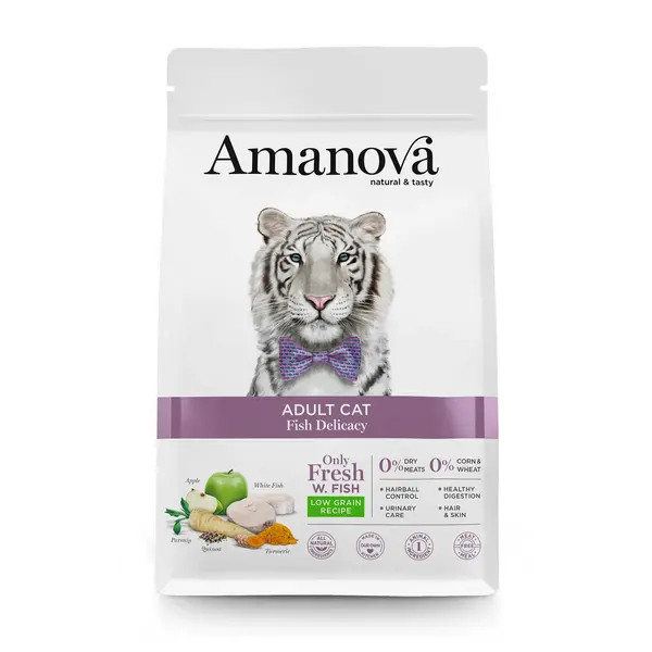 Amanova cat adult Delicacy bijela riba 1,5kg