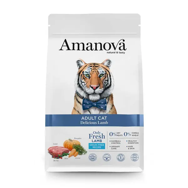 AMA24LA5B Amanova cat adult Delicious janje 1,5kg GF