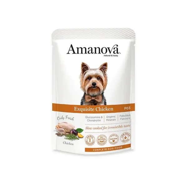 AMT50PO1A Amanova dog 100g Exquisite piletina 1/12
