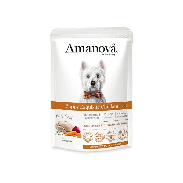 AMT10PP1A Amanova dog vrećica 100g Puppy Exquisite pile 1/12