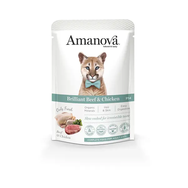 AMU06VP8A Amanova cat 85g adult Brilliant govedina/pile 1/12