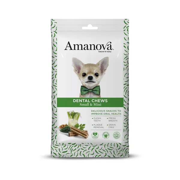 SNV16AN1A Poslastica za pse Amanova Dental Chews Vegan S/M 110g