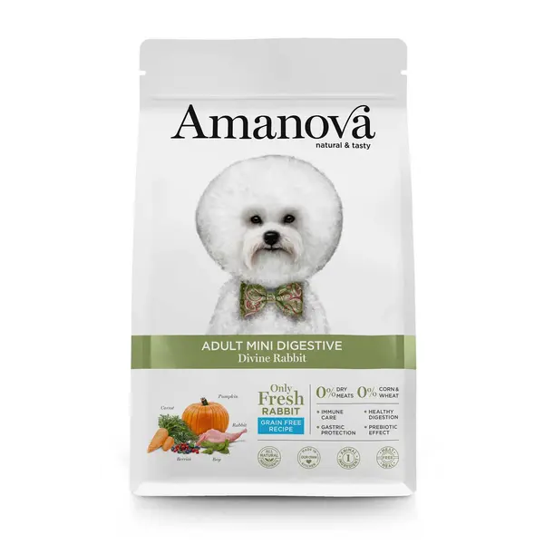 AMJ73NR8A Amanova dog adult mini Digestive Divine kunić 800g GF