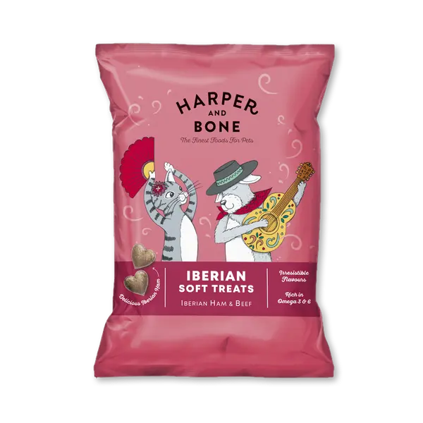 HPBIBSBF90GRS00 Poslastica za pse i mace H&B Iberian šunka/goved. 90g