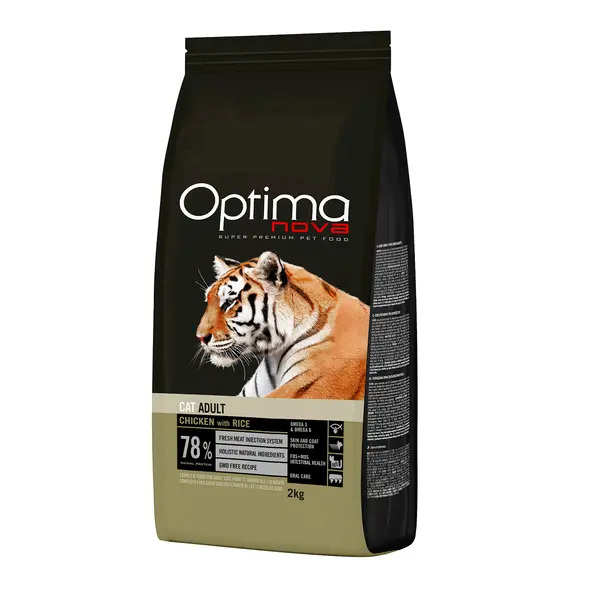 ONC17AD02 Optimanova cat adult Pile/riža 2kg LG NOVO