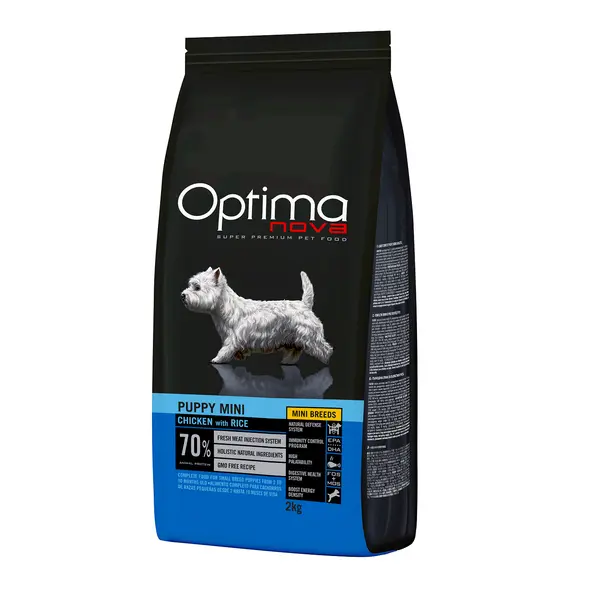 ONO14CM02 Optimanova dog puppy mini pile/riža 2kg LG NOVO