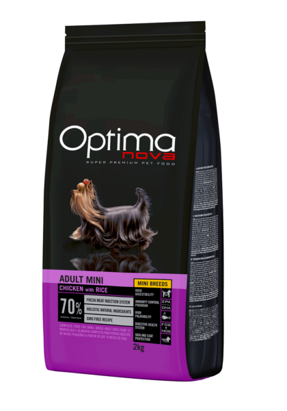 ONO16AD06 Optimanova dog adult mini pile/riža 6kg LG NOVO