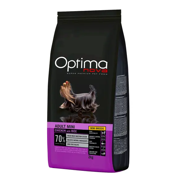 ONO16AD06 Optimanova dog adult mini pile/riža 6kg LG NOVO