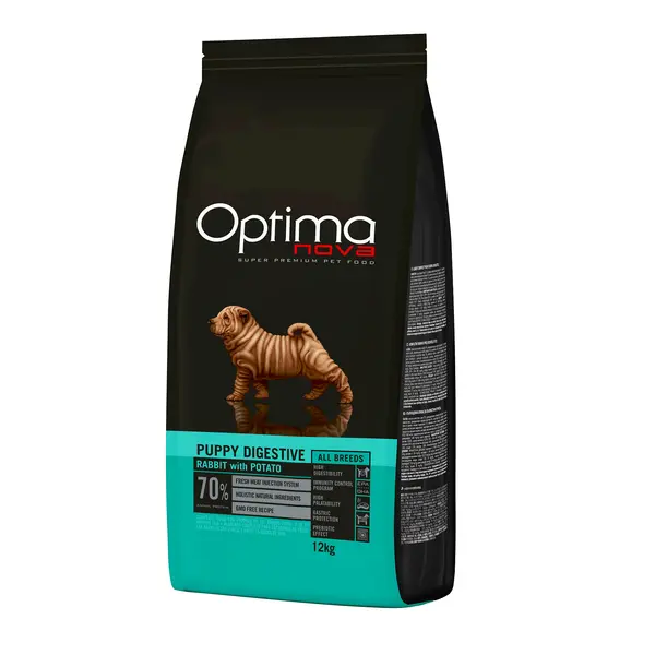 ONO21DP12 Optimanova dog puppy Digestive kunić/krumpir 12kg GF NOVO