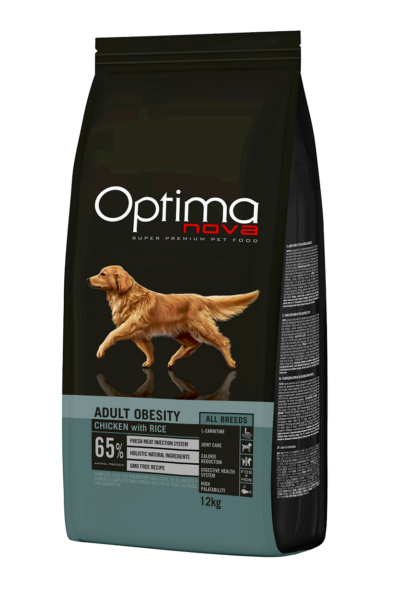 ONO32OB12 Optimanova dog adult All Breeds Obesity 12kg LG NOVO