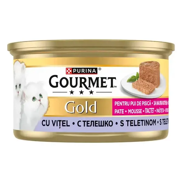 ALC133703 Gourmet Gold 85g Kitten teletina pašteta 1/12