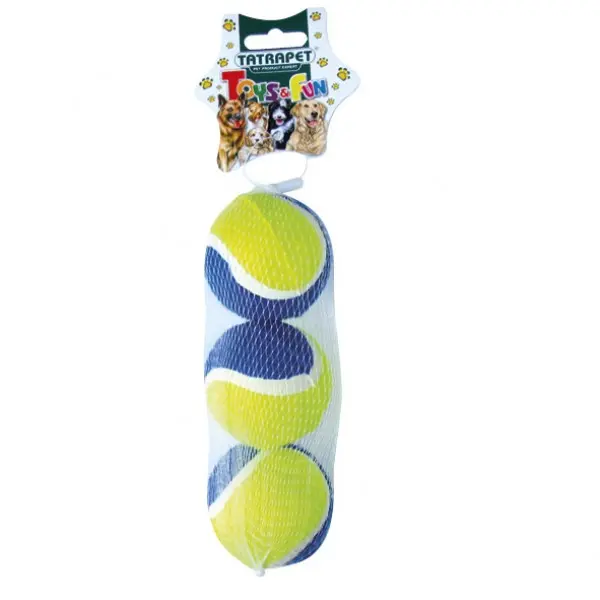 48670 Igračka za Pse Lopta Tenis 6cm 3kom Tatrapet