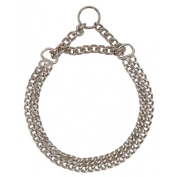 Ogrlica metal poludavilica dvostruka