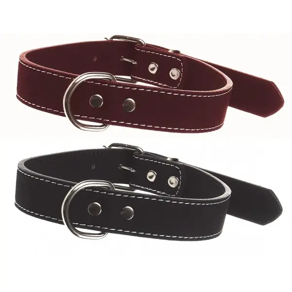 42015 Ogrlica koža 45x1,8cm smeđa