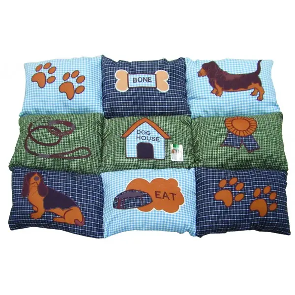 40807 Jastuk 80x58cm Patchwork blue mix TP