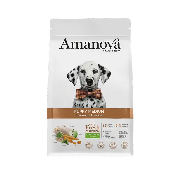 AMJ15PM12 Amanova dog puppy medium Exquisite pile 12kg