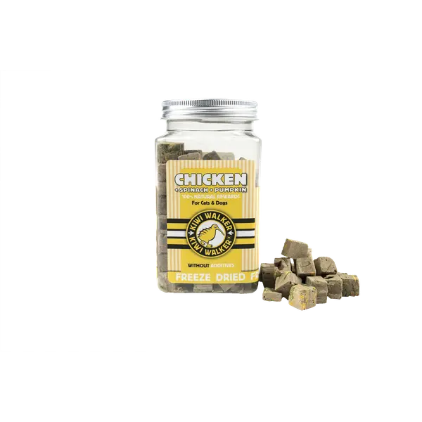 FDT-397 Poslastica za pse i mace Kiwi pileća jetra/špinat/buča 100g