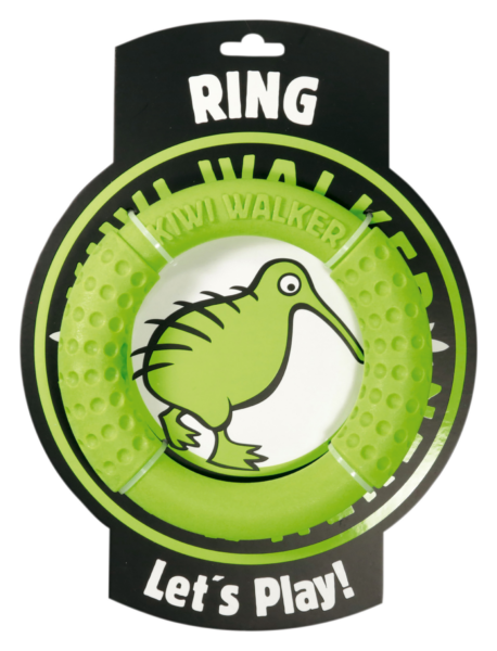 TPR-218 Igračka za pse Kiwi TPR Ring 18 cm zeleni