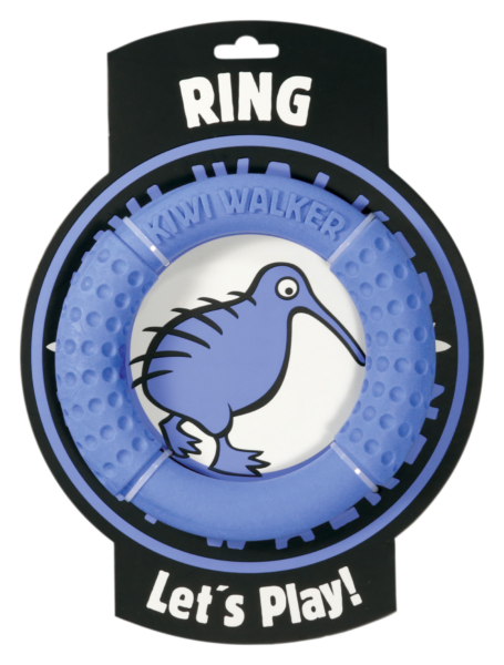TPR-219 Igračka za pse Kiwi TPR Ring 18 cm plavi