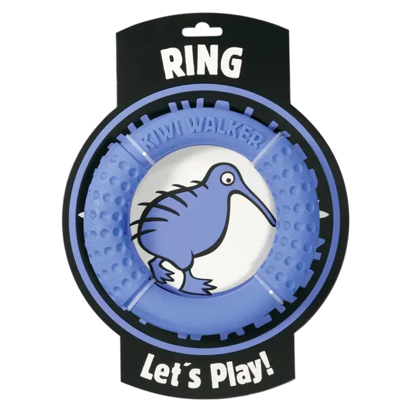 TPR-219 Igračka za pse Kiwi TPR Ring 18 cm plavi