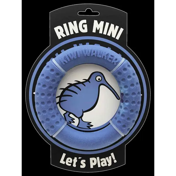 TPR-829 Igračka za pse Kiwi guma ring mini 13cm plavi