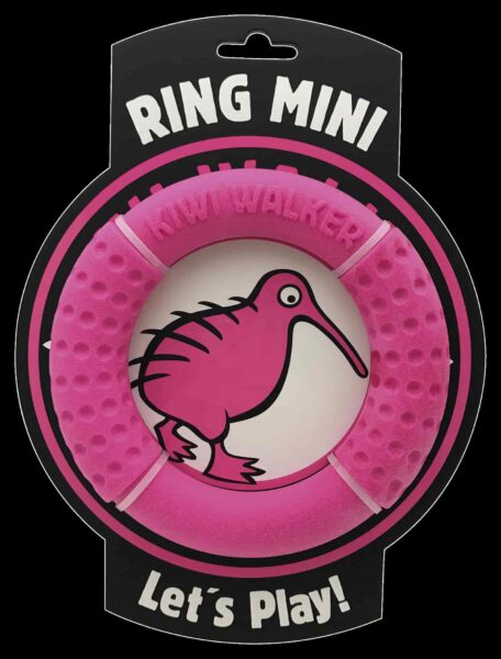 TPR-830 Igračka za pse Kiwi guma ring mini 13cm pink
