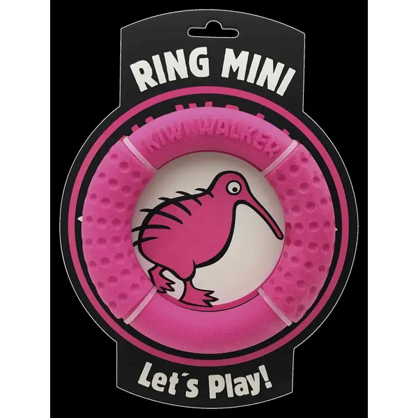 TPR-830 Igračka za pse Kiwi guma ring mini 13cm pink