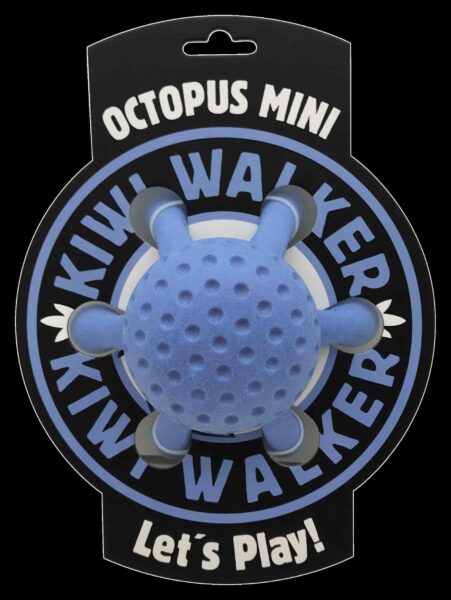 TPR-837 Igračka za pse Kiwi guma hobotnica mini 12cm plava