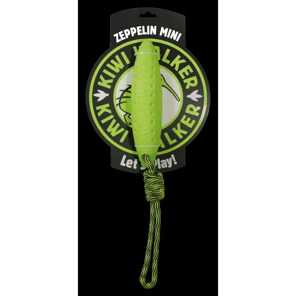 TPR-840 Igračka za pse Kiwi guma zeppelin mini 17cm zeleni