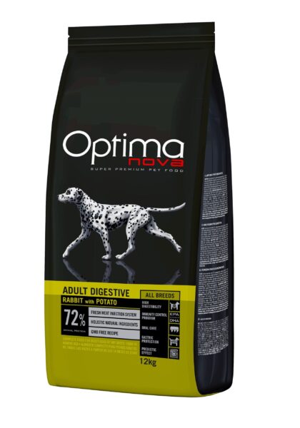 ONO18AD12 Optimanova dog adult Digestive kunić/krumpir 12kg GF