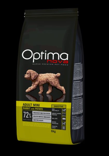 ONO15RN06 Optimanova dog adult Mini Digest. kunić/krumpir 6kg GF
