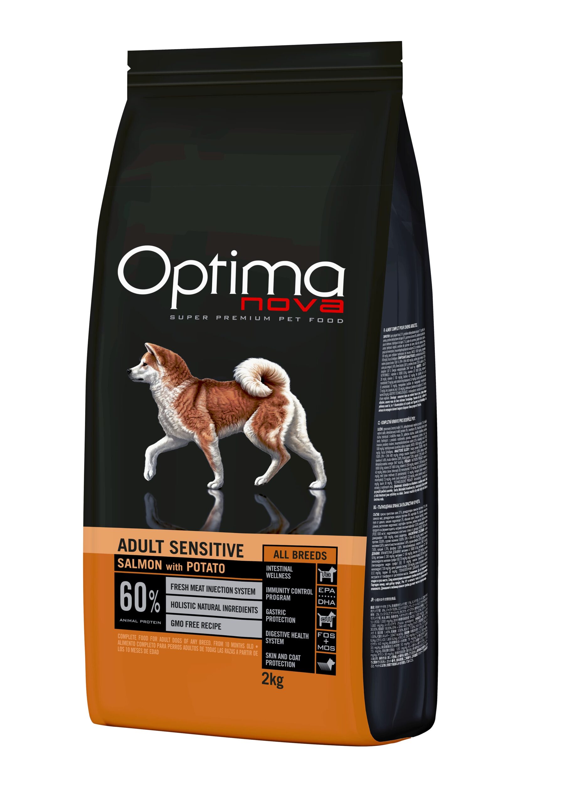 ONO20SS02 Optimanova dog Adult Sensitive losos krumpir 2kg GF