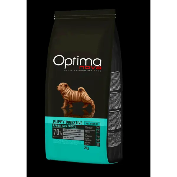 ONO21DP02 Optimanova dog puppy Digestive kunić/krumpir 2kg GF