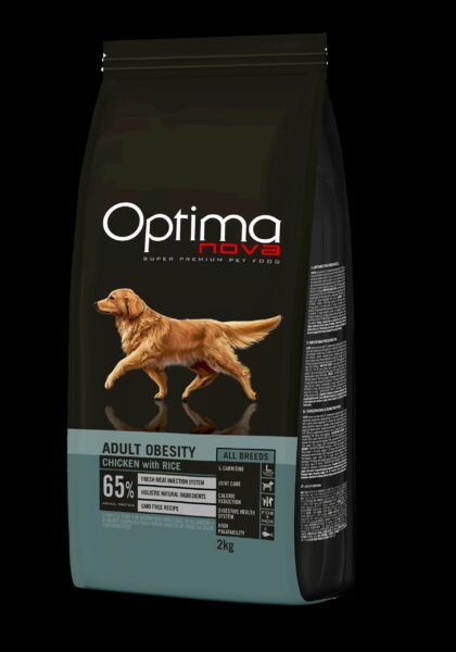 ONO32OB02 Optimanova dog adult All Breeds Obesity 2kg LG NOVO
