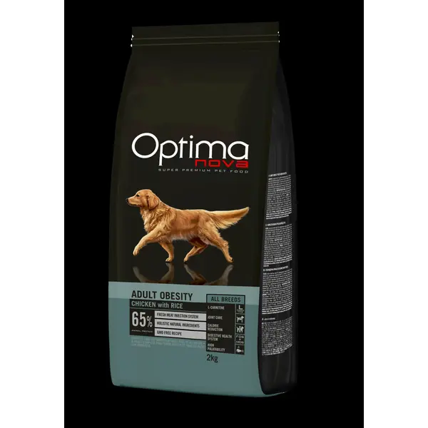 ONO32OB02 Optimanova dog adult All Breeds Obesity 2kg LG NOVO