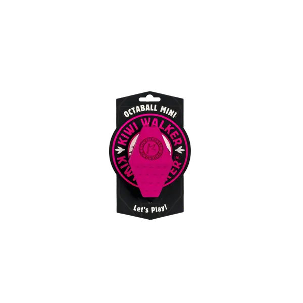 RUB-846 Igračka za pse Kiwi guma lopta za poslastice 11cm pink